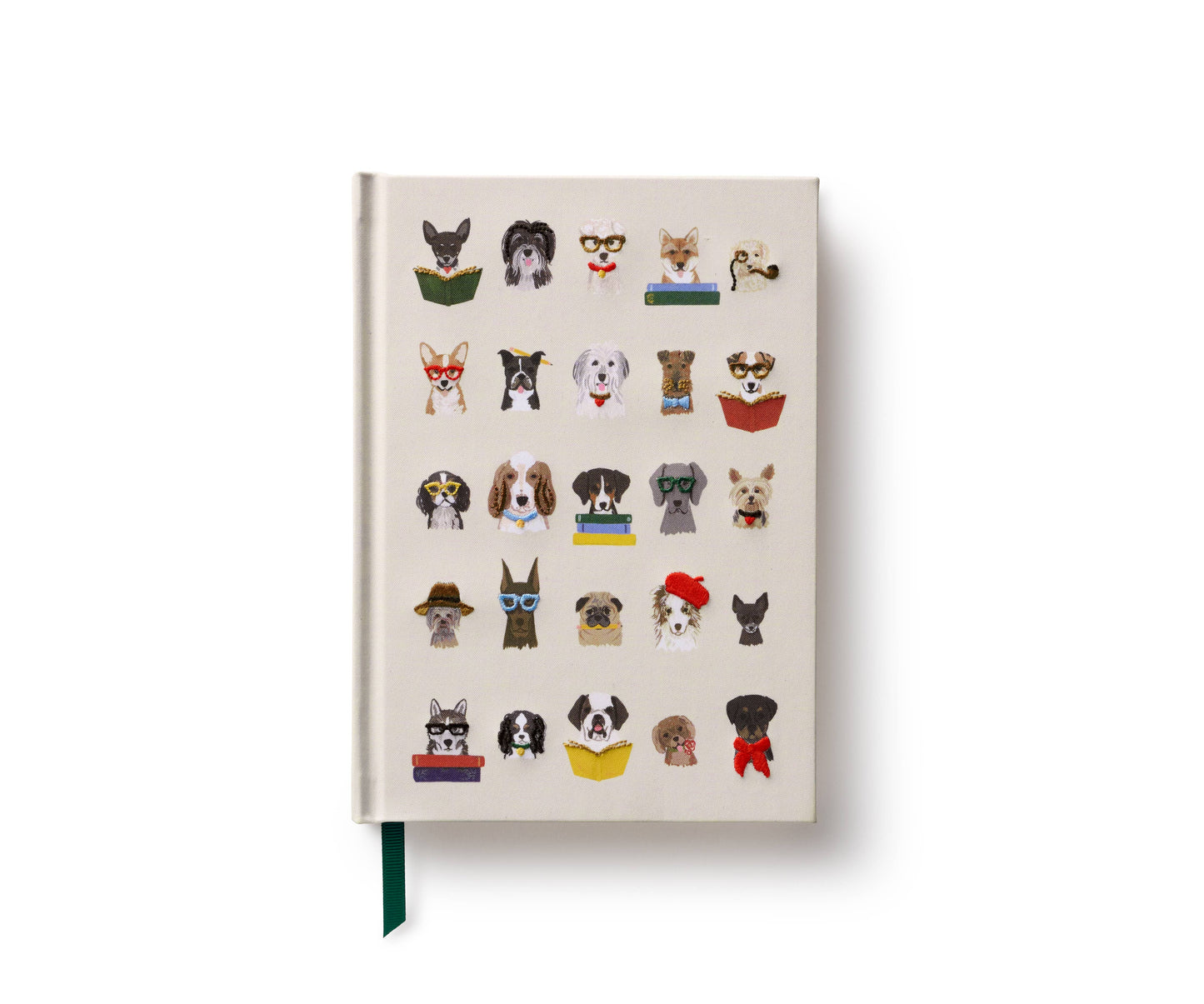 Dog Embroidered Journal