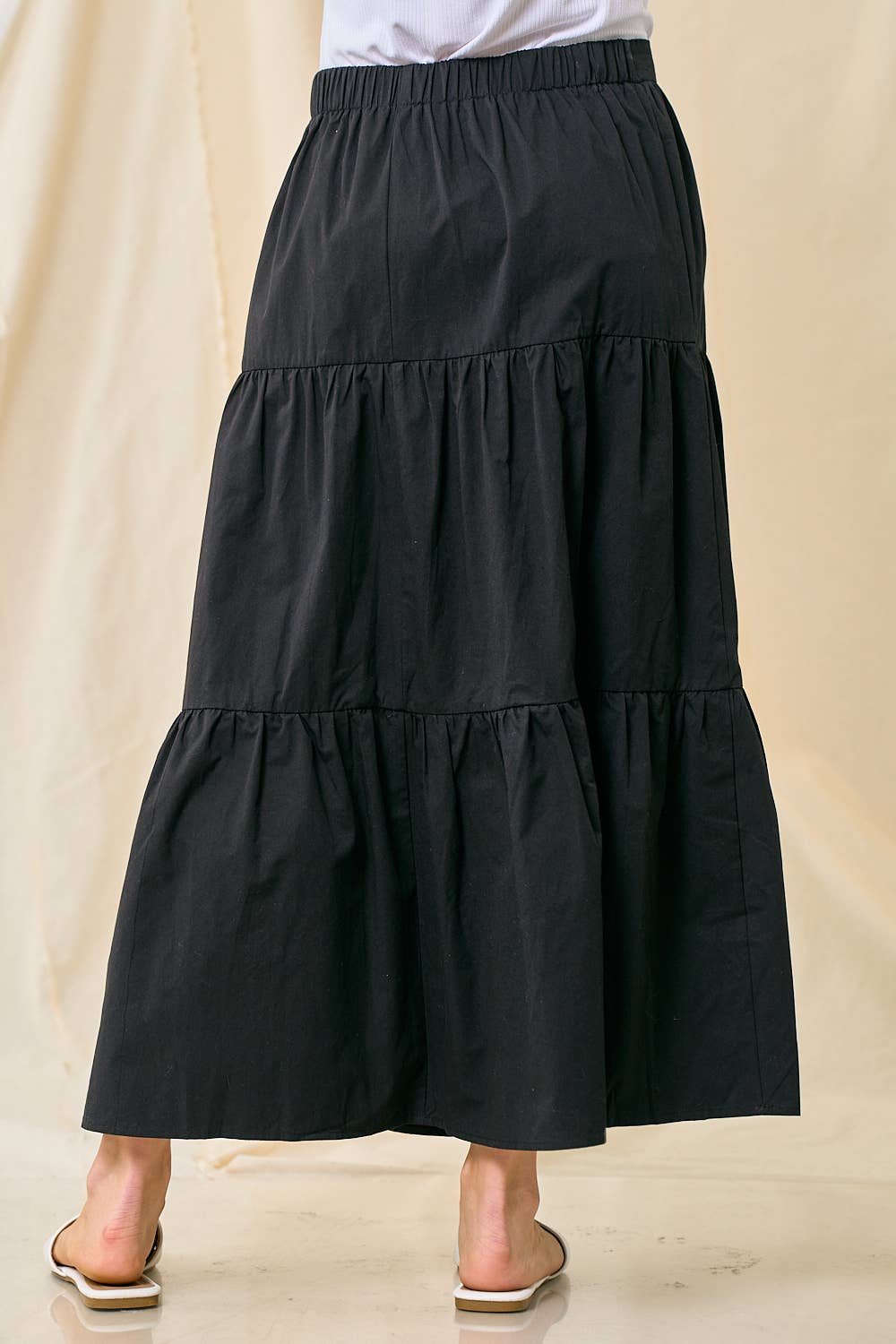 Black Tiered Skirt