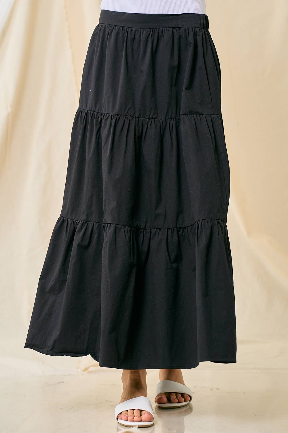 Black Tiered Skirt