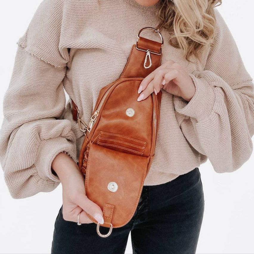 Woven Sling Bag Purse