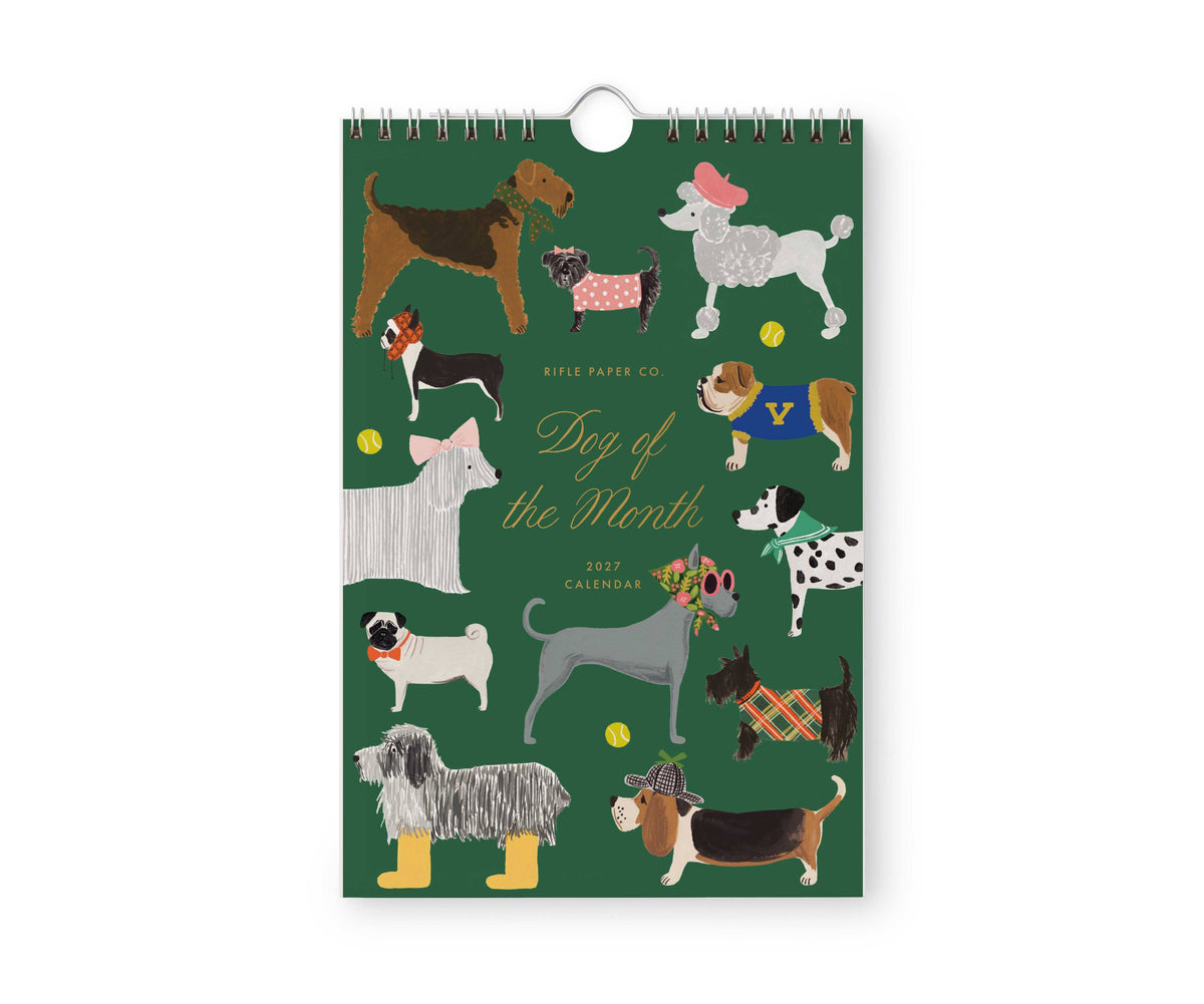 2027 Dog of the Month Wall Calendar