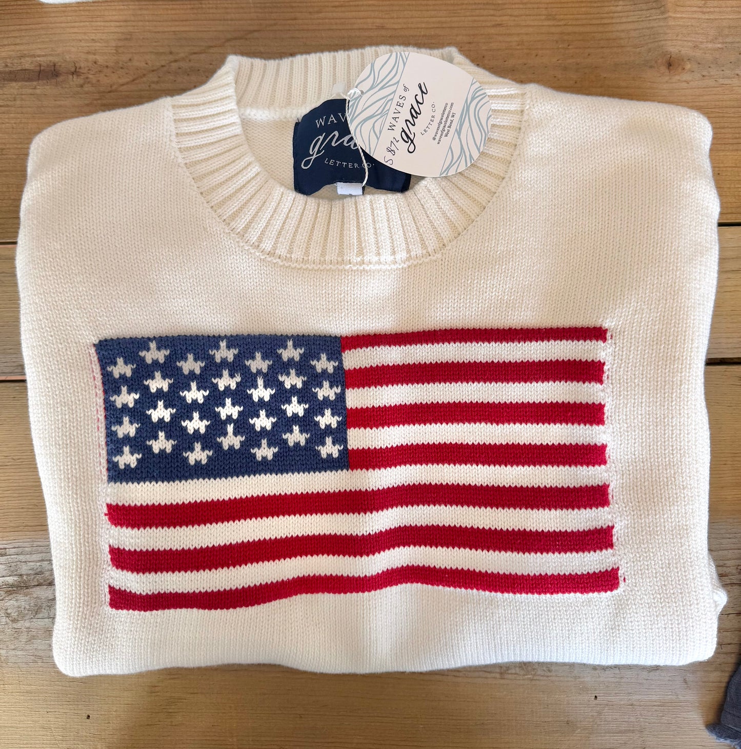 American Flag Sweater