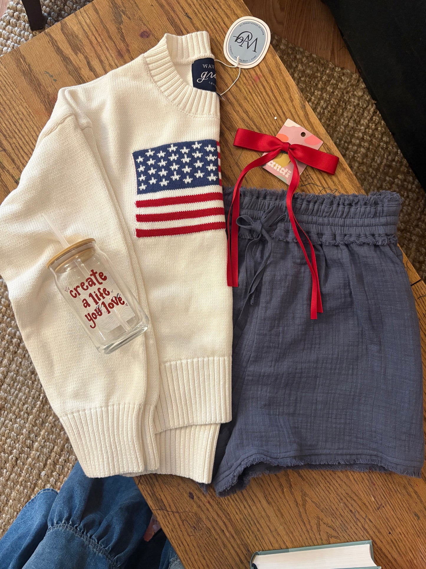 American Flag Sweater