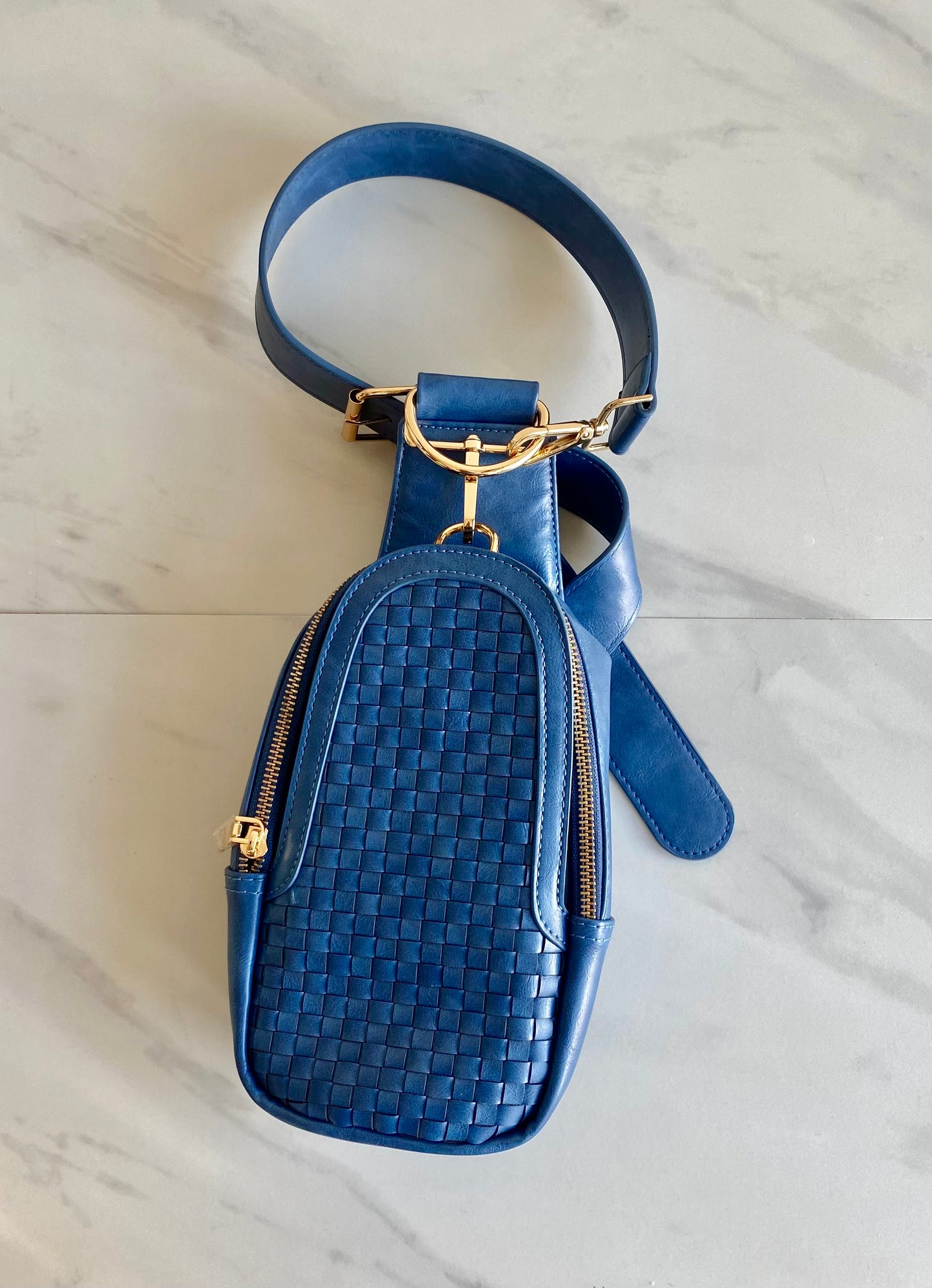 Woven Sling Bag Purse