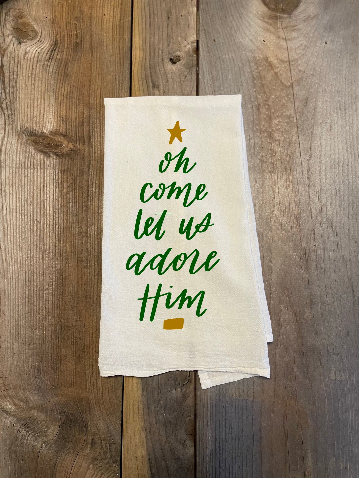 Come Let Us Adore Him Hand Towel