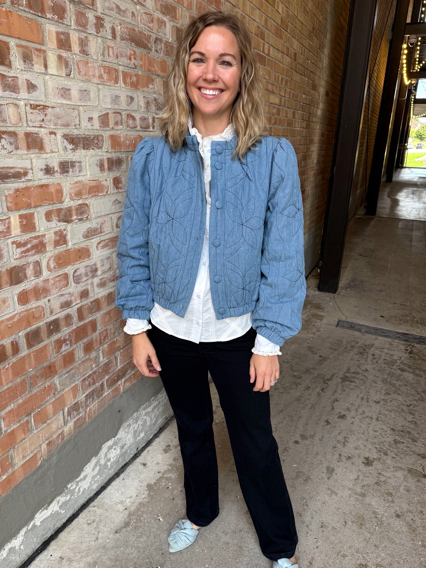 Denim Quilted Jacket