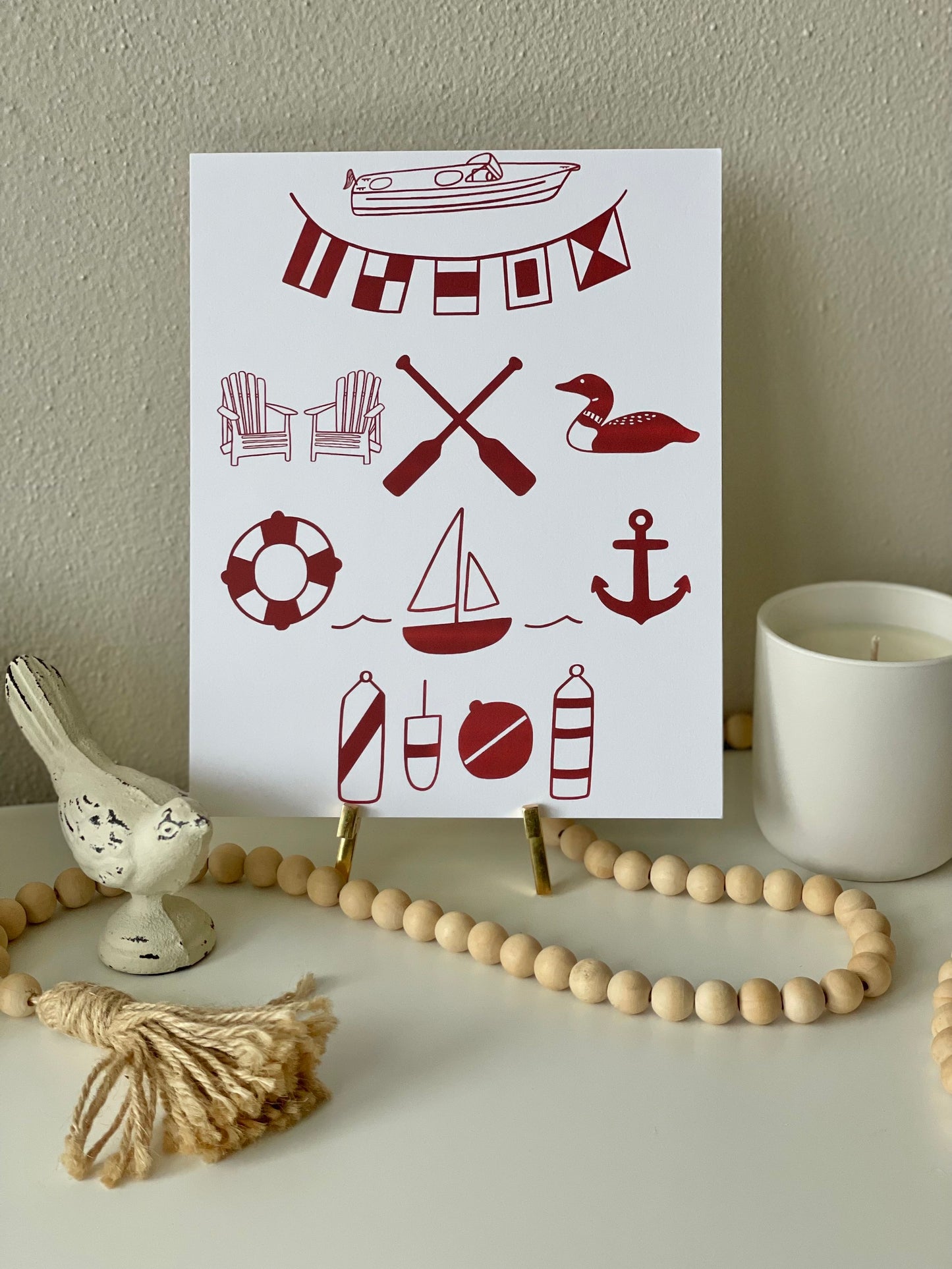 Lake Life Art Print