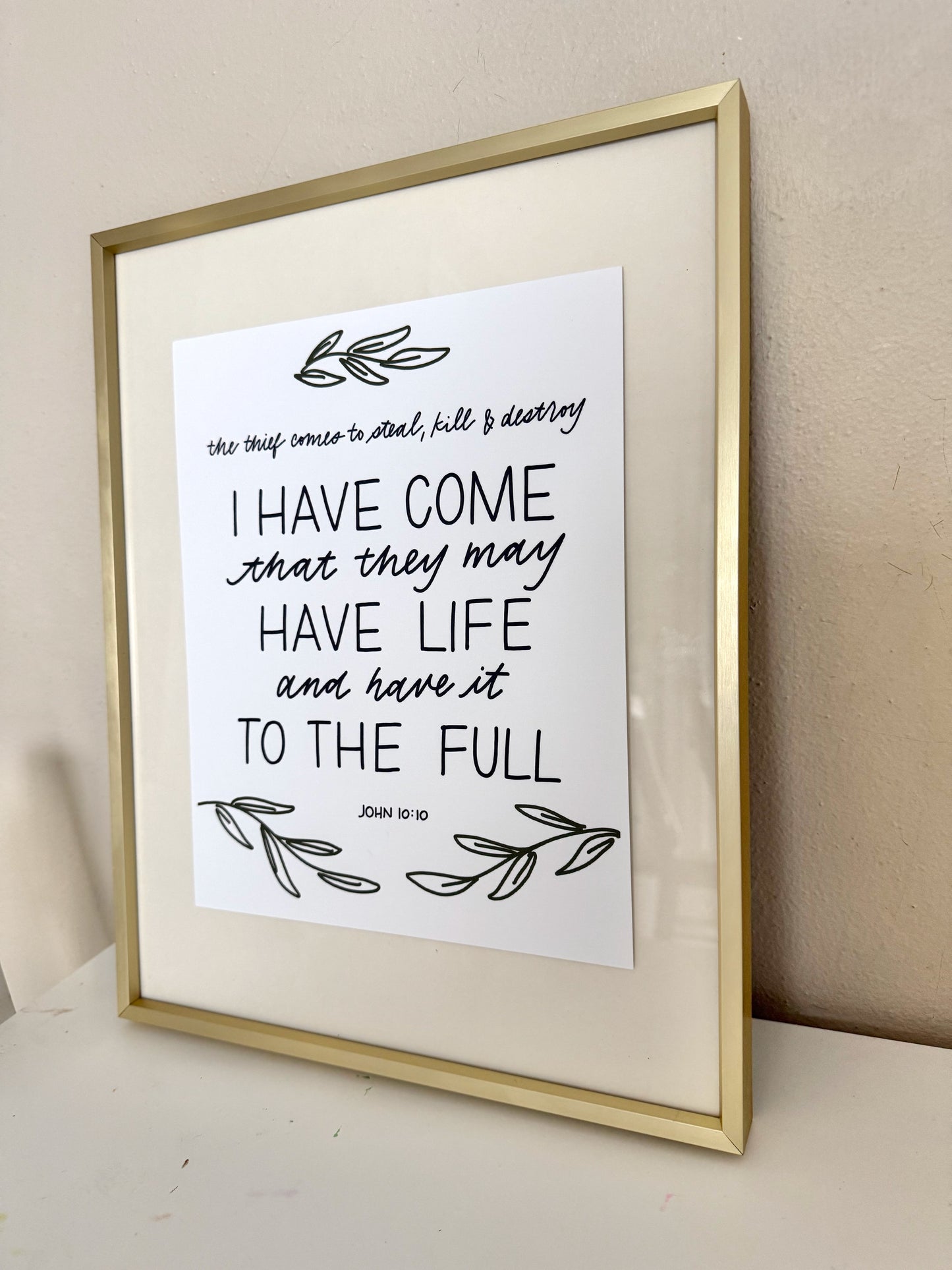 John 10:10 Art Print