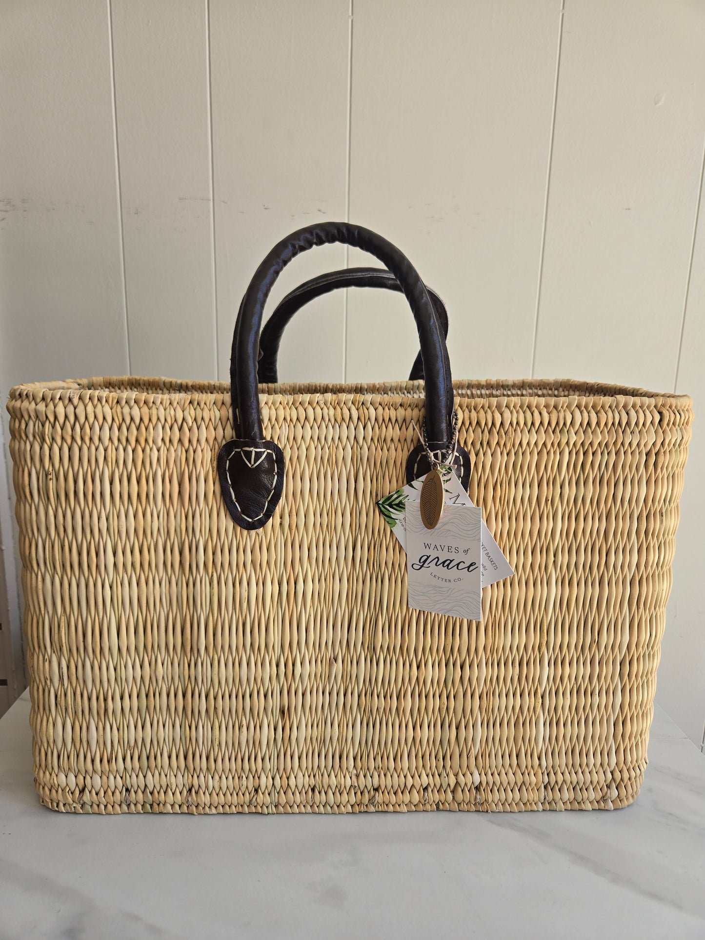 Moroccan Baskets Short Strap Basket Purse