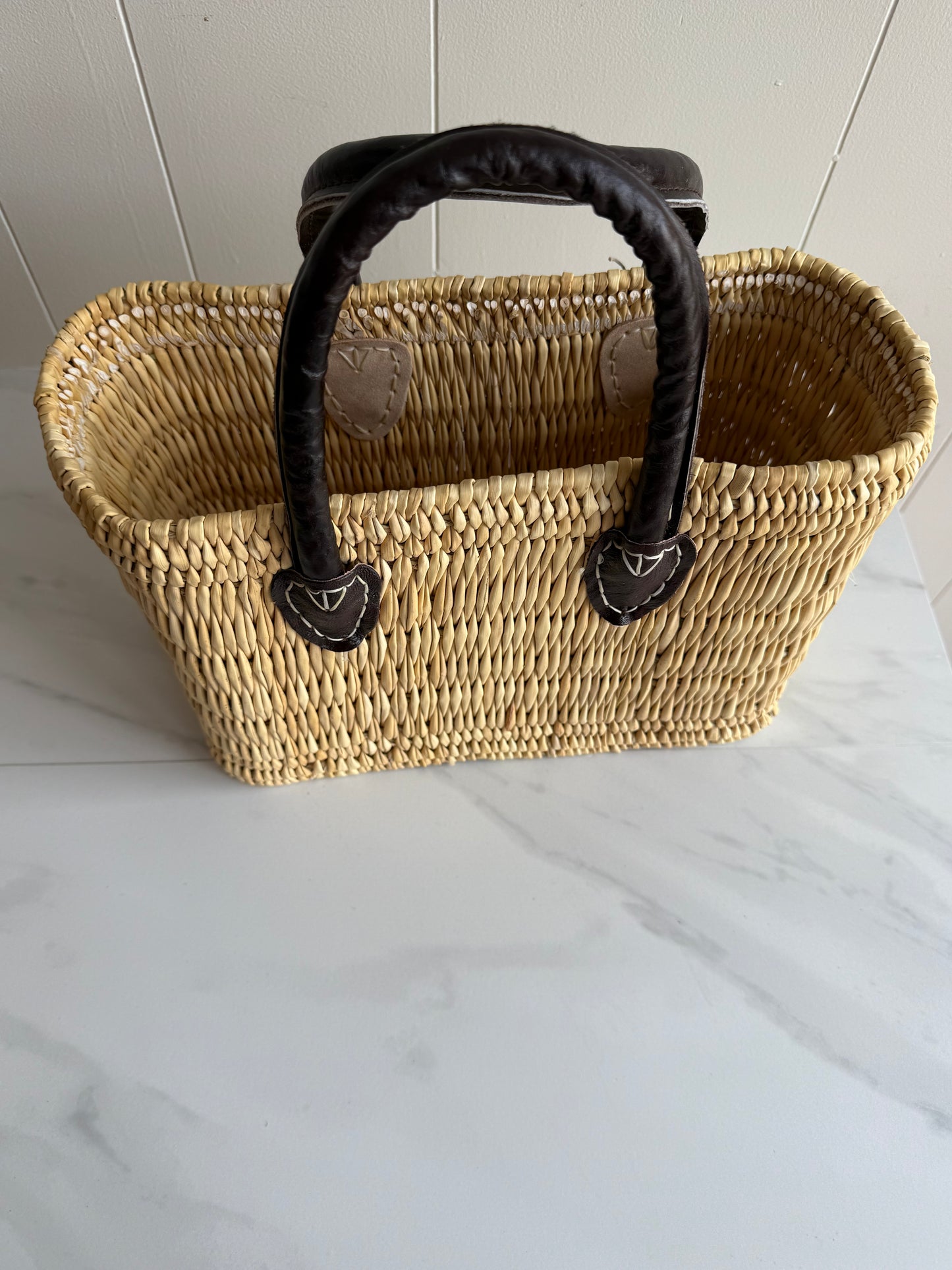 Moroccan Baskets Short Strap Basket Purse