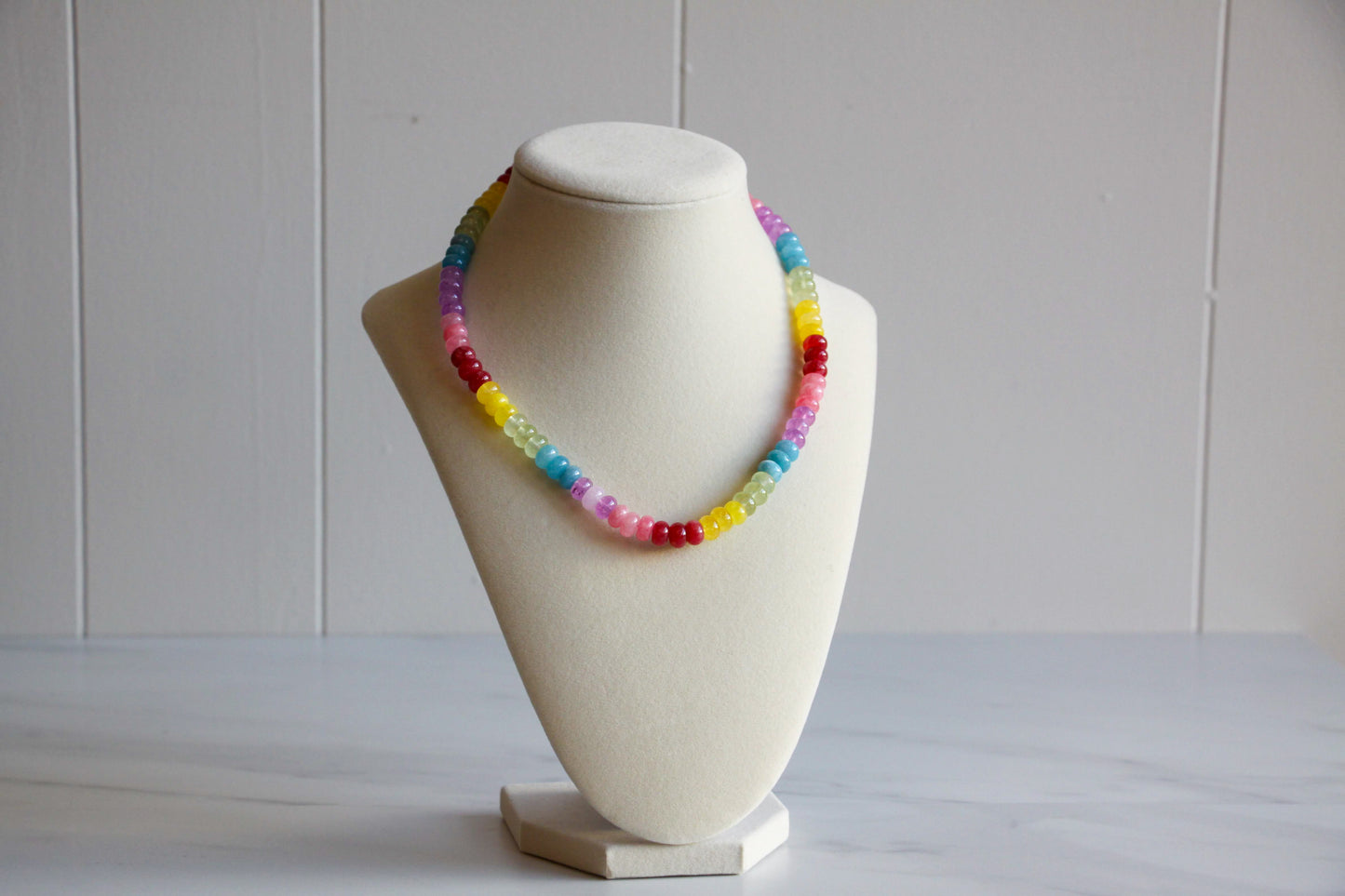 Rainbow Gemstone Necklace