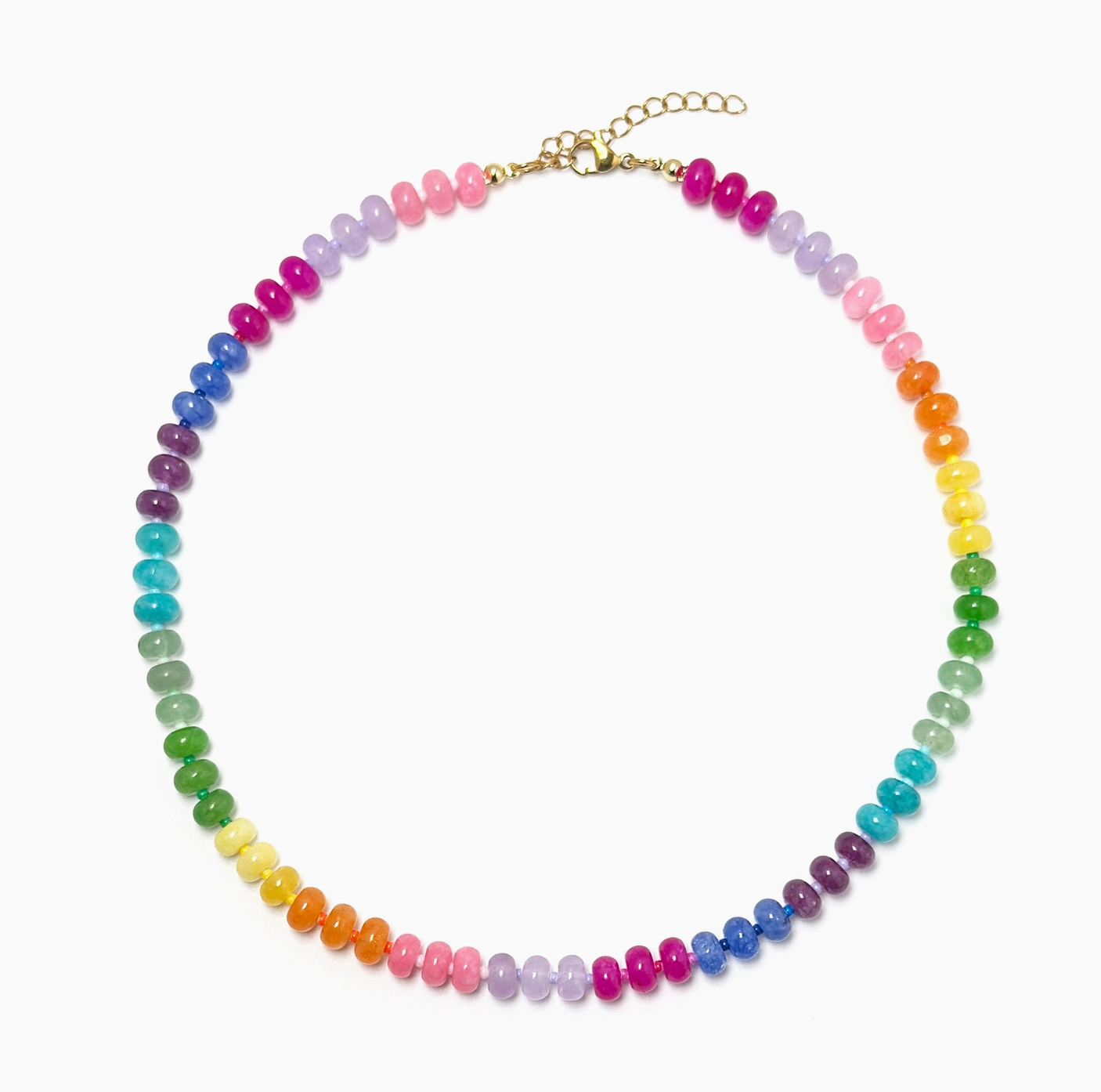 Rainbow Gemstone Necklace