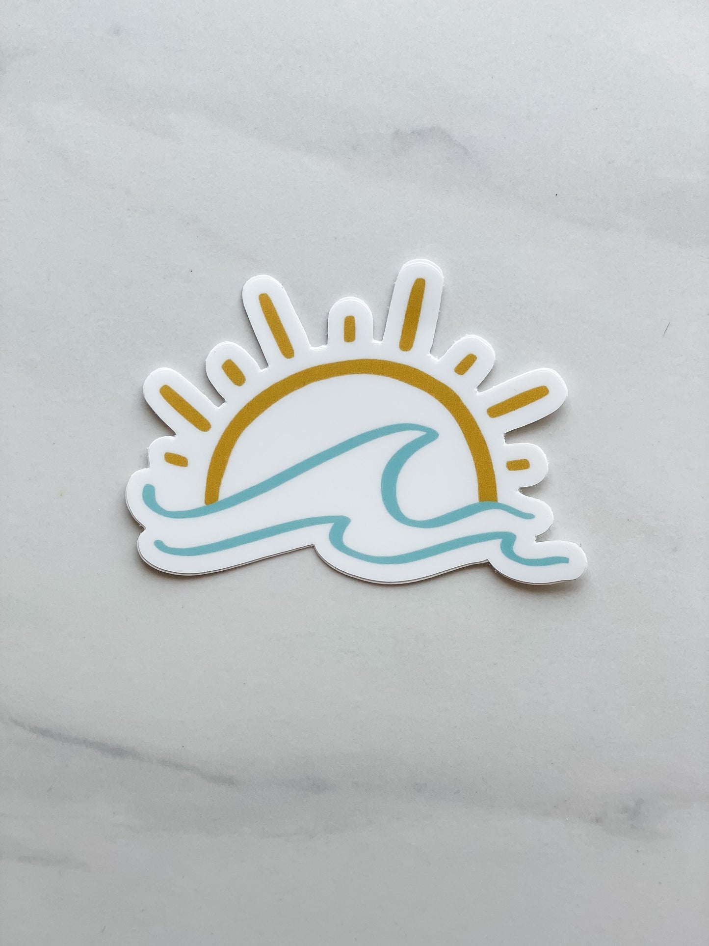 Sun Rays, Lake Days Sticker