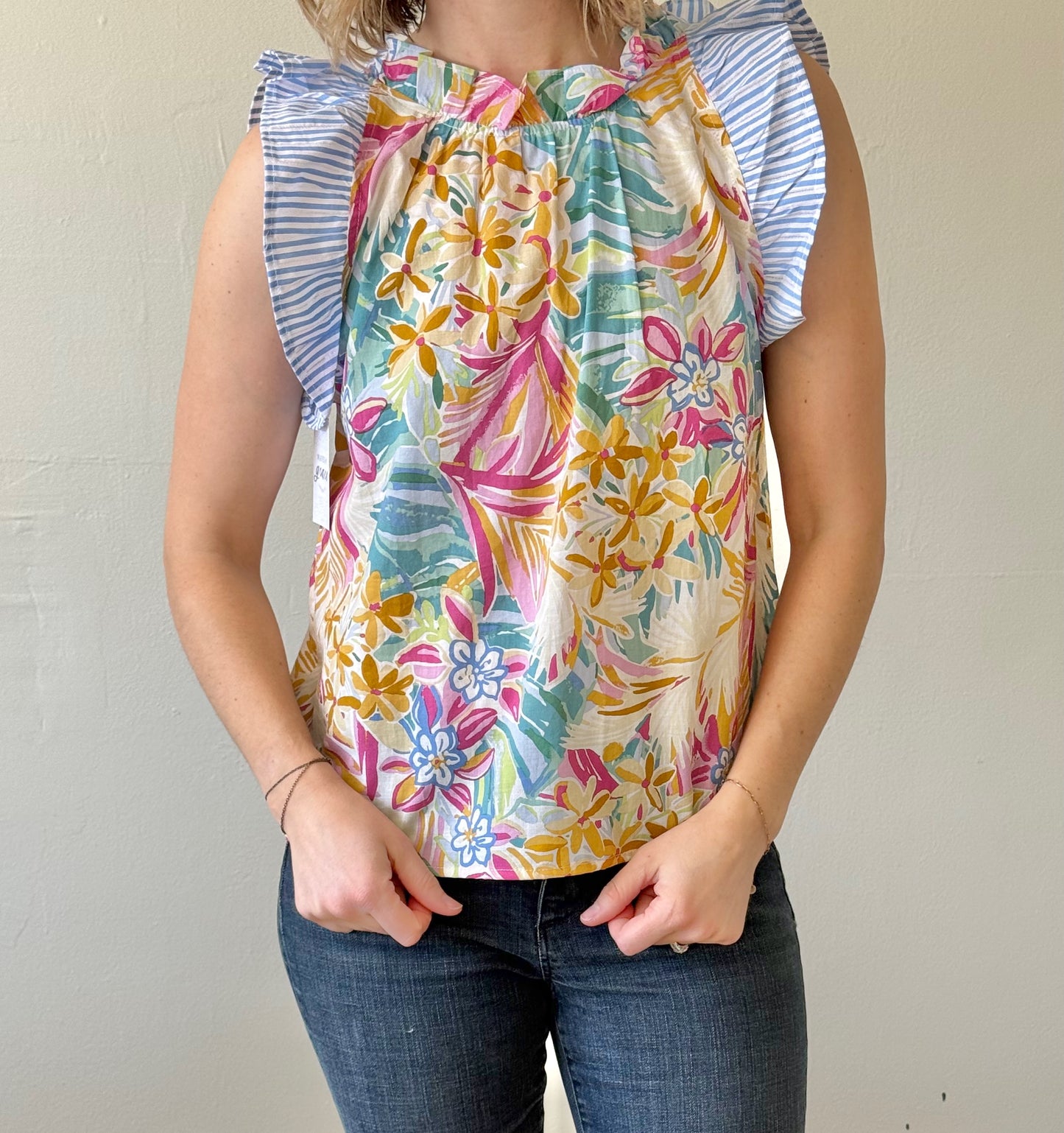 Floral Print Multi-color Top