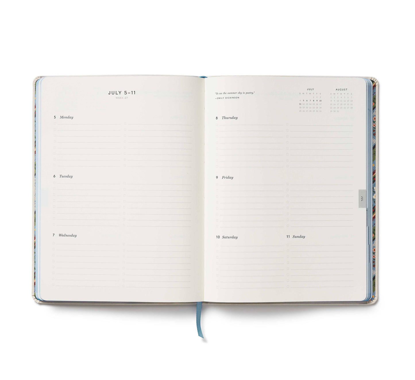 2027 Cross-stitch 12-Month Planner