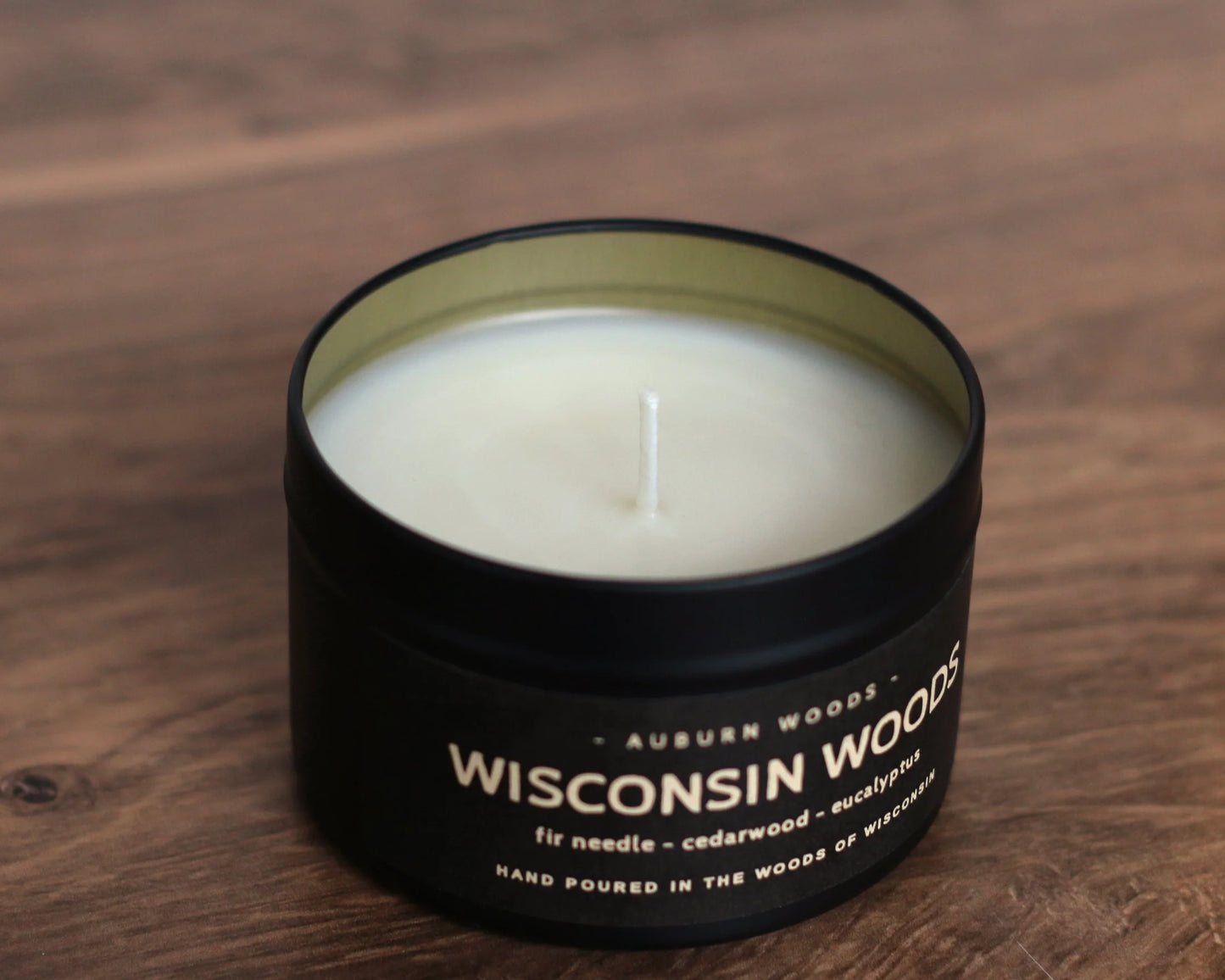 Auburn Woods Candle Tin