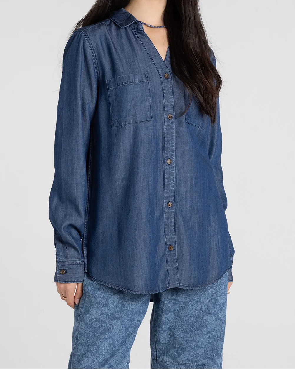 Dani Denim Button Down