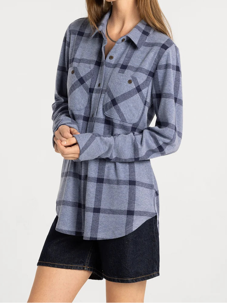 Lewis Shirt - Navy Windowpane