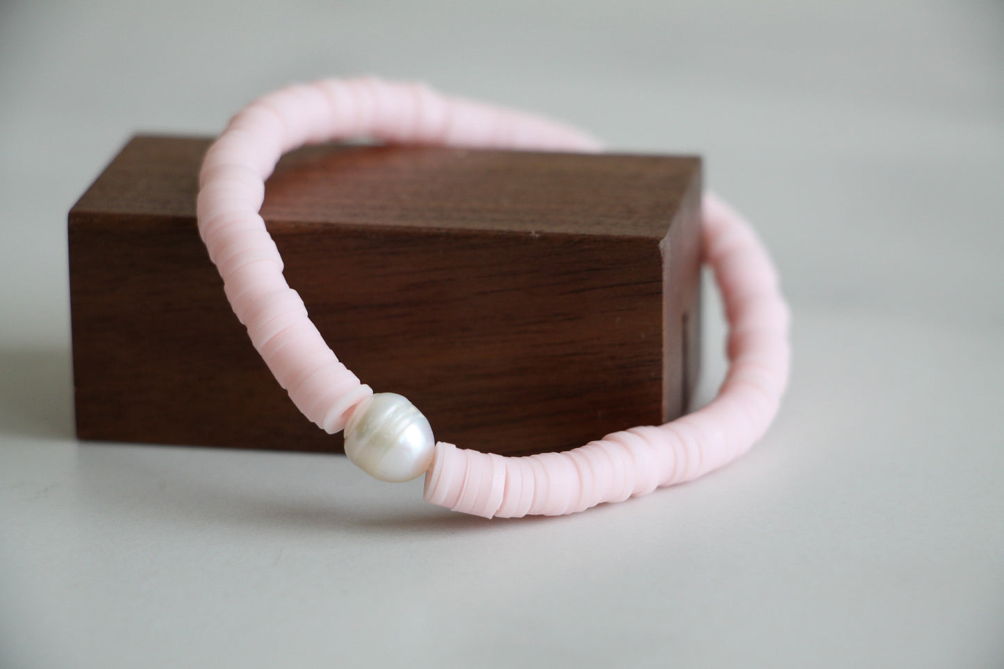 Pink Heishi Bracelet