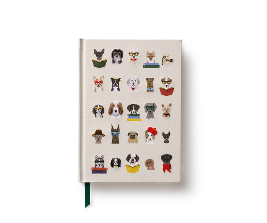 Dog Embroidered Journal