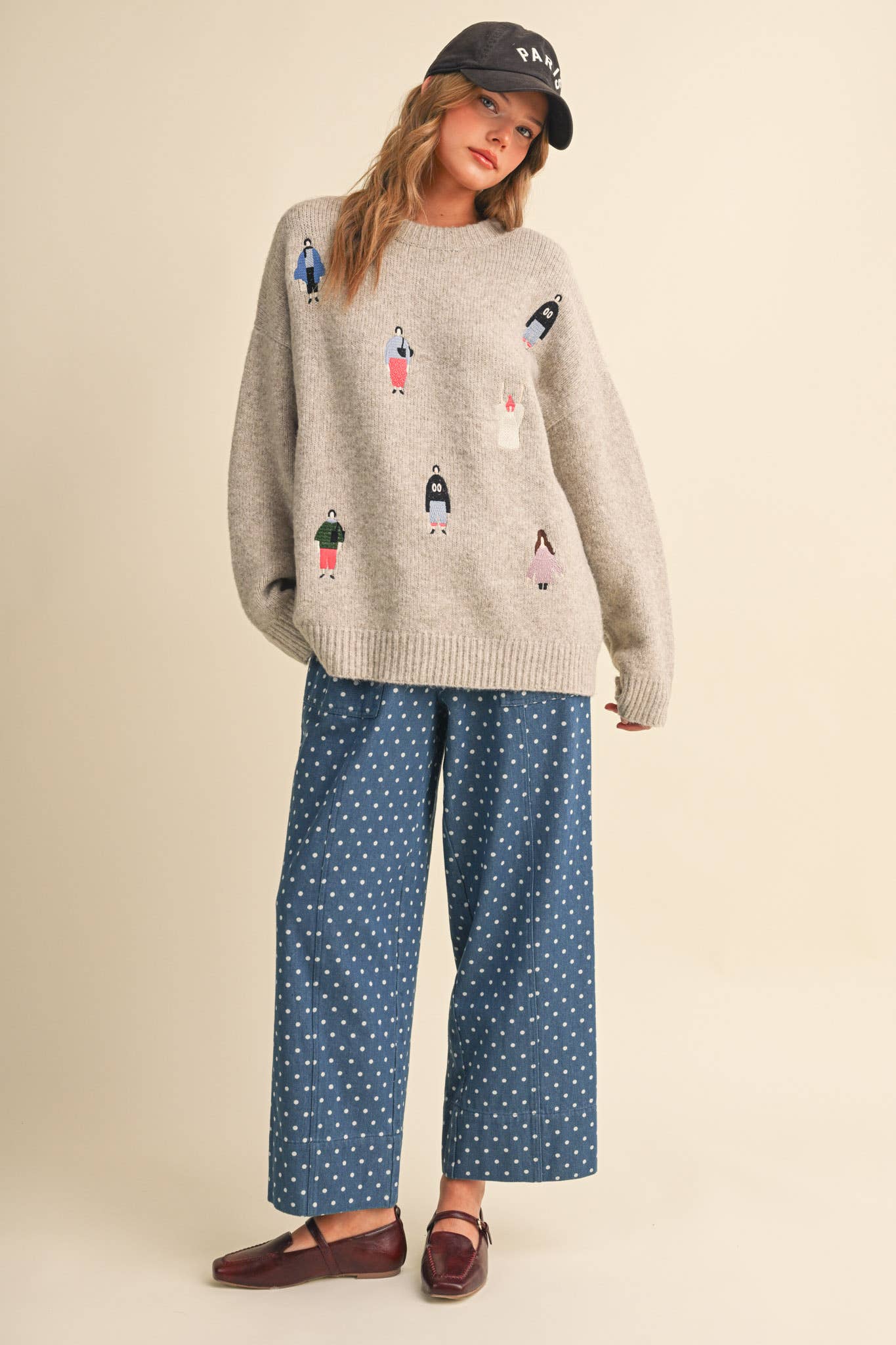 Polka Dot Cropped Pants