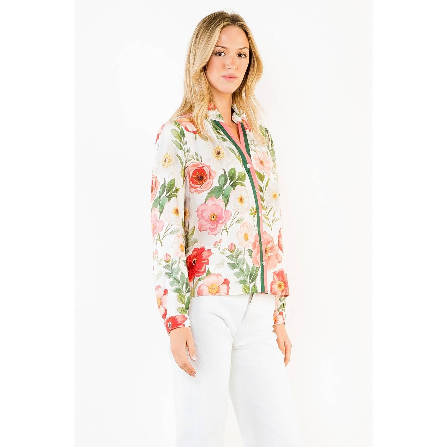 Garden Floral Print Top
