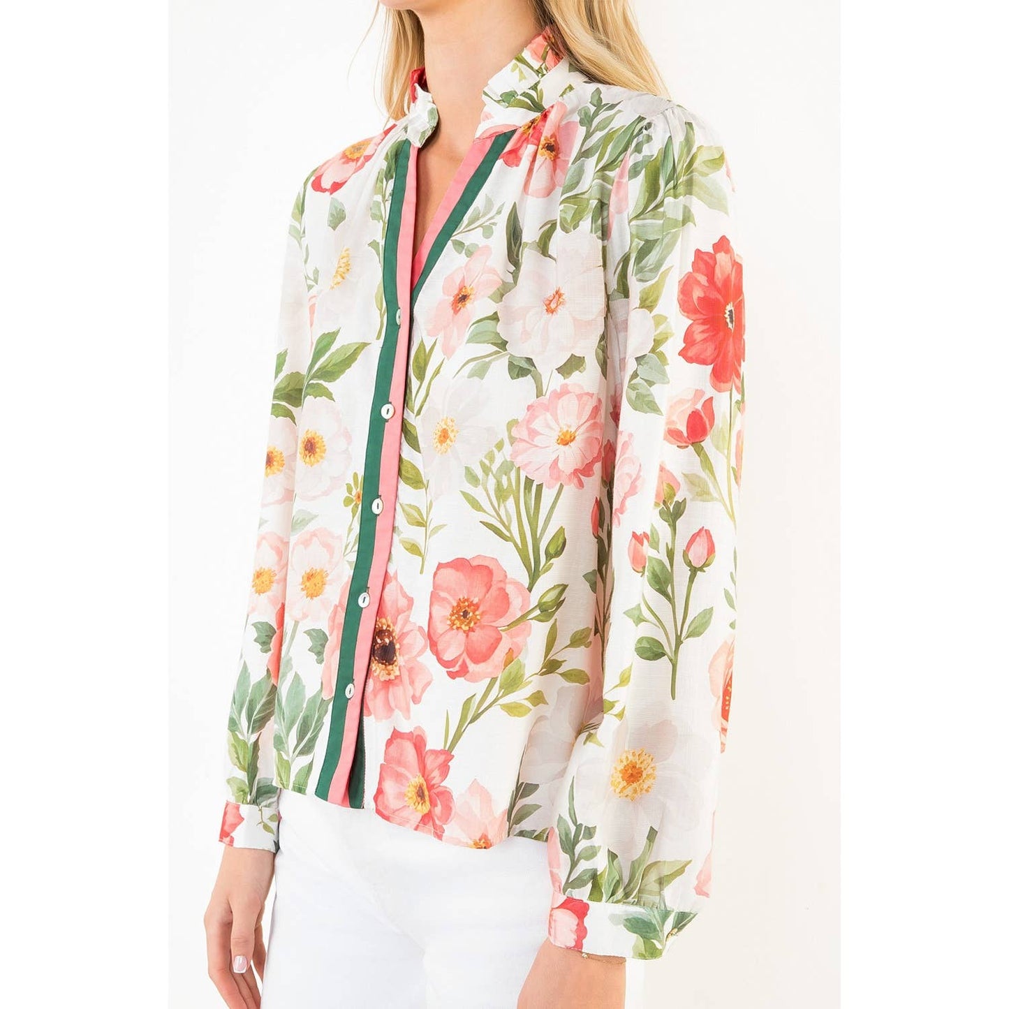 Garden Floral Print Top
