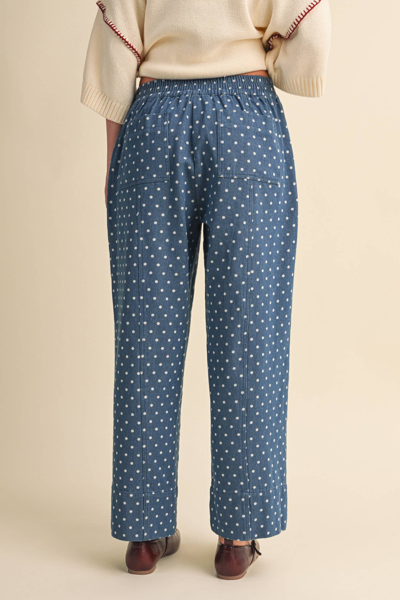 Polka Dot Cropped Pants