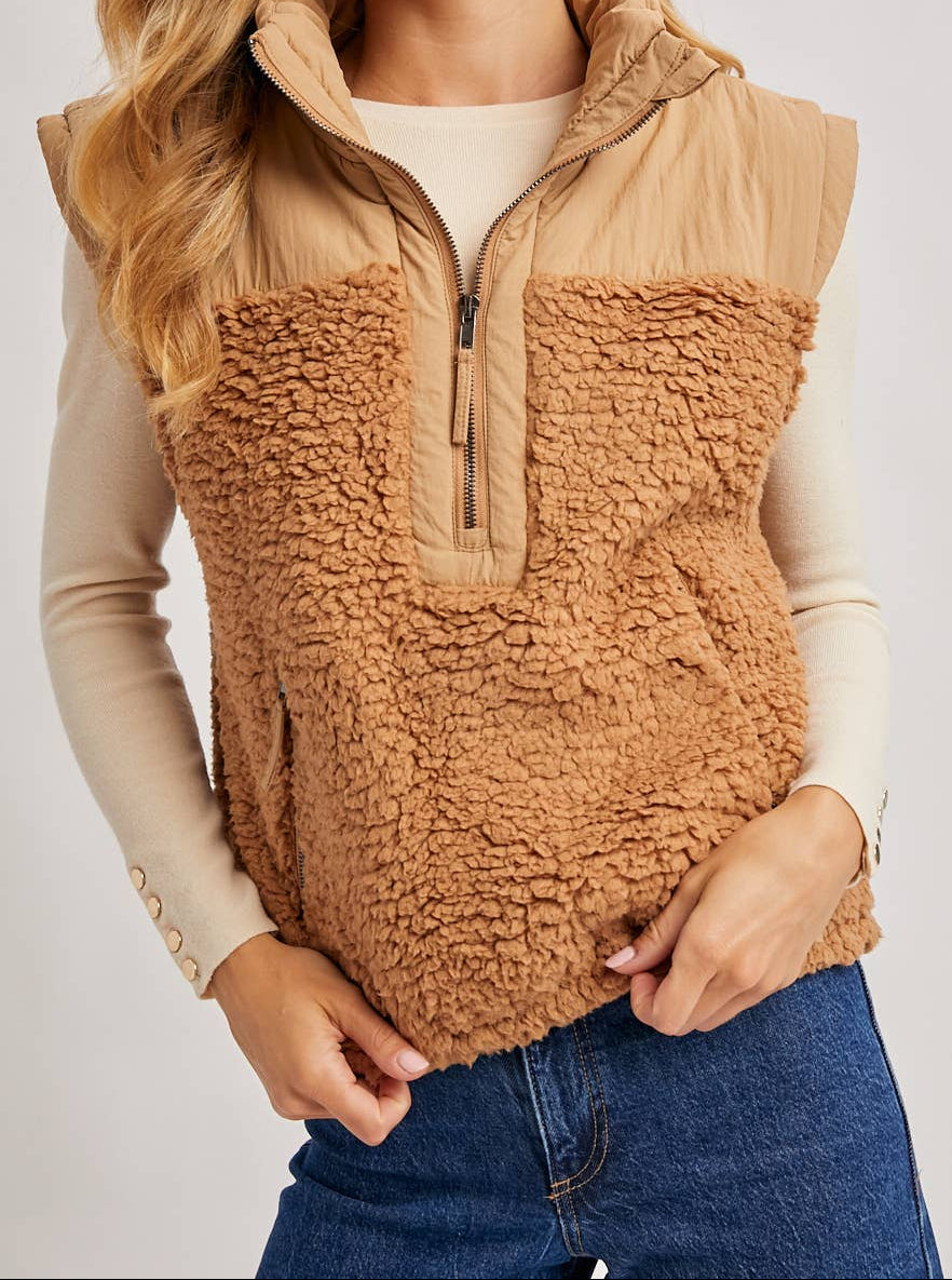 Sherpa Pullover Vest