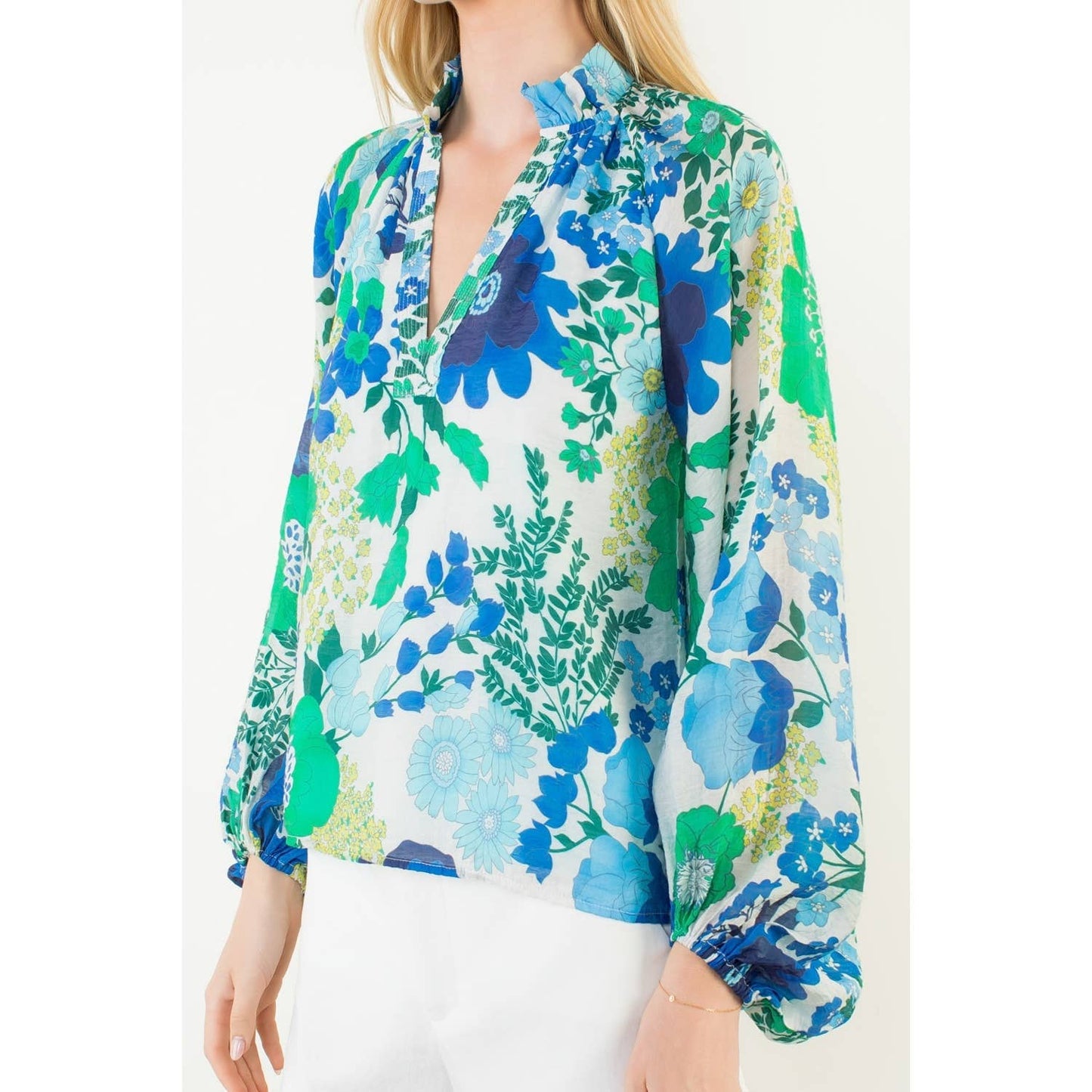 Floral Print Long Sleeve Top
