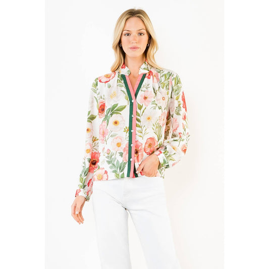 Garden Floral Print Top