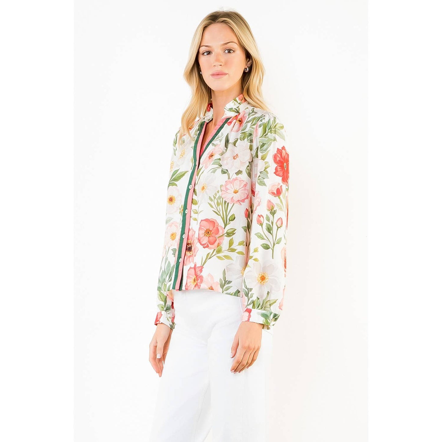 Garden Floral Print Top