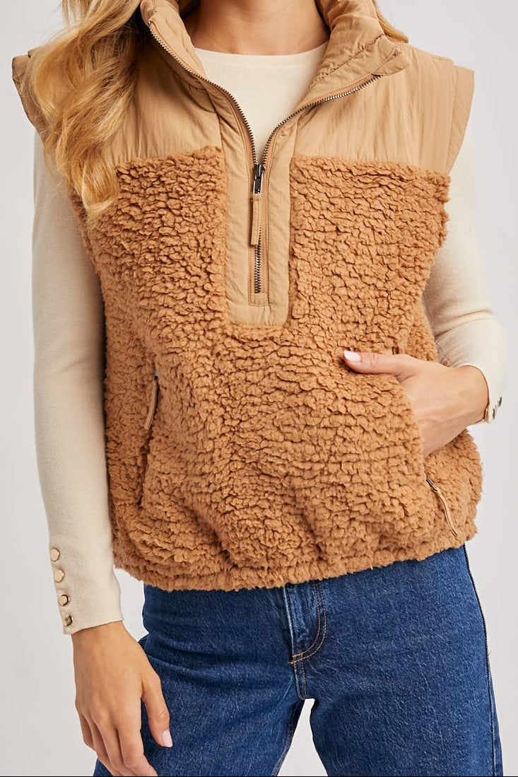 Sherpa Pullover Vest