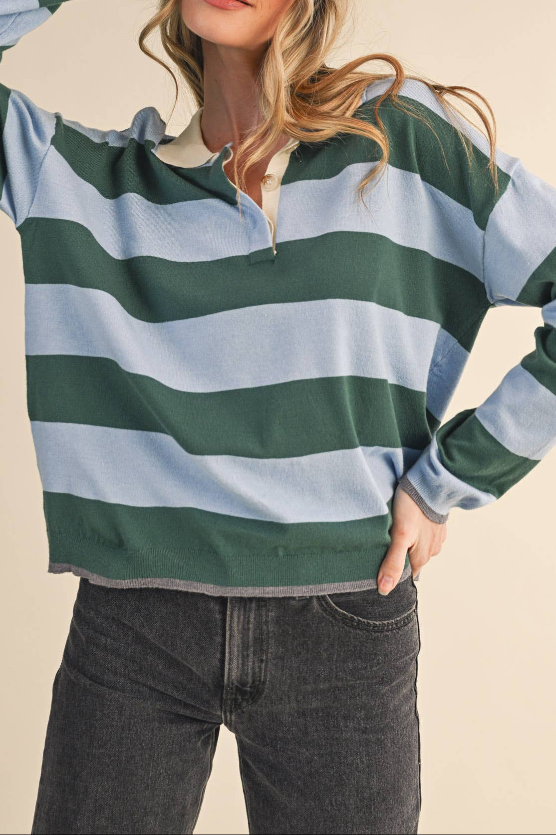 Striped Rugby Sweater