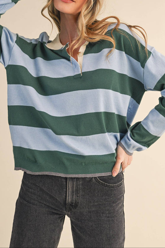 Striped Rugby Sweater