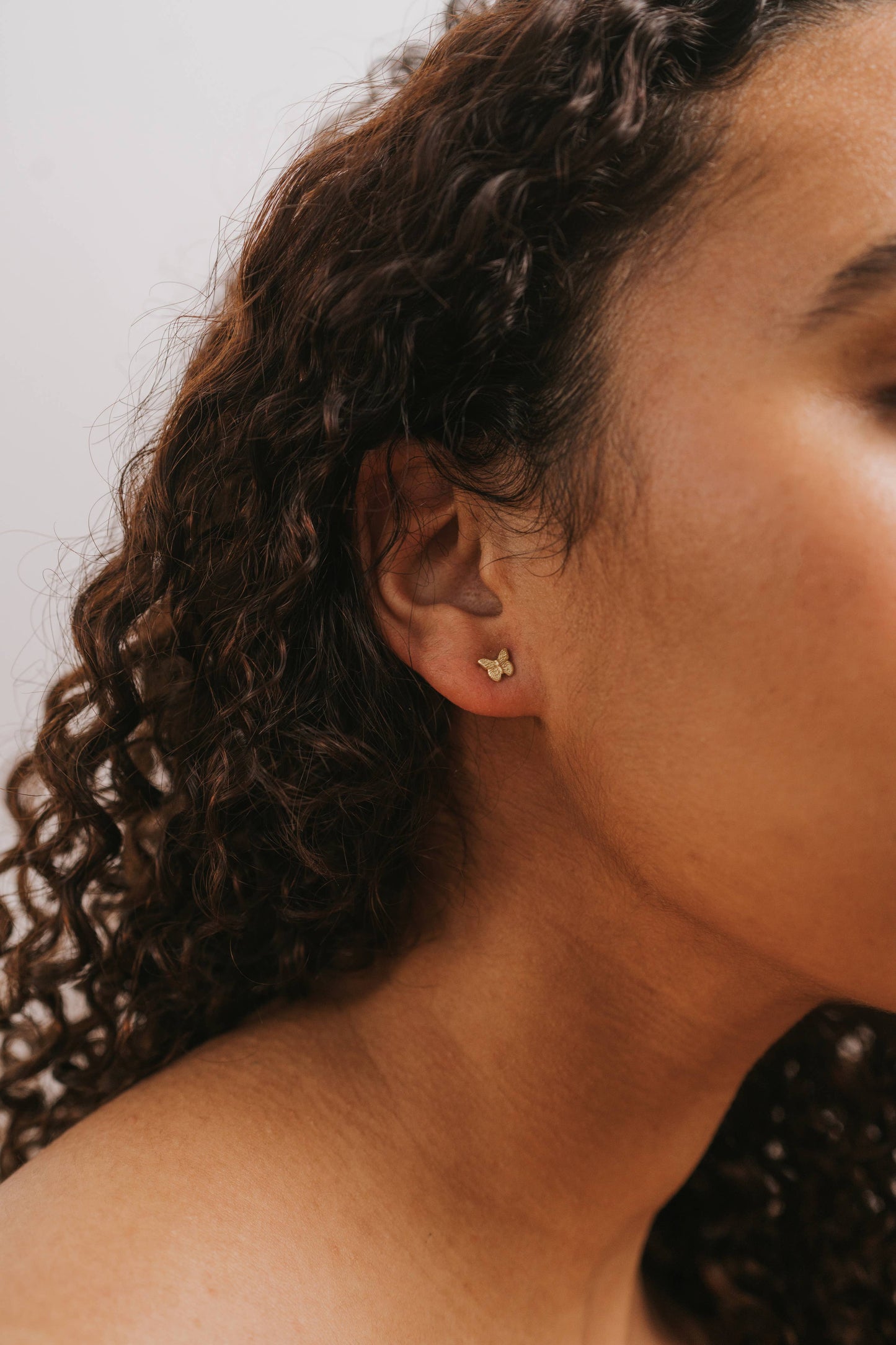 Gold Butterfly Earrings