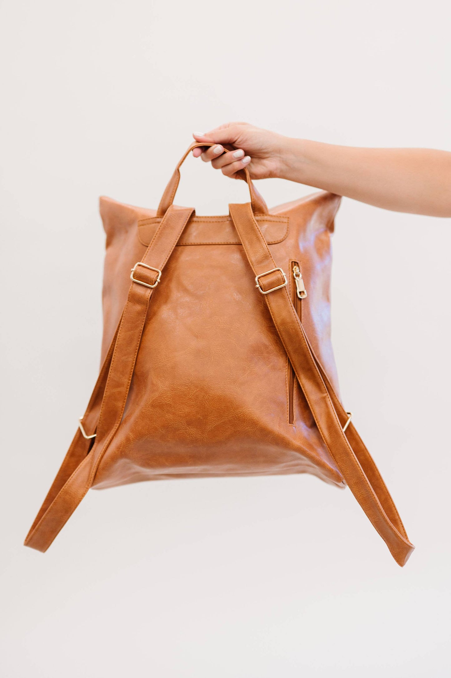 Reese Oversized Camel Backpack