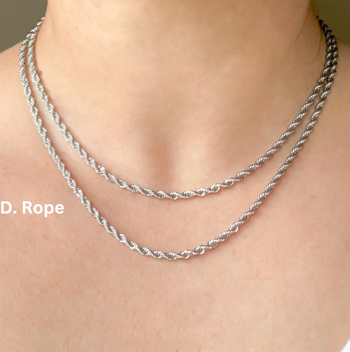 Silver Layering Necklaces - Stainless Steel