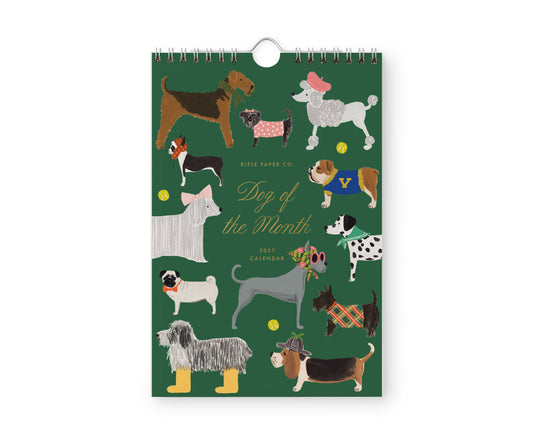 2027 Dog of the Month Wall Calendar