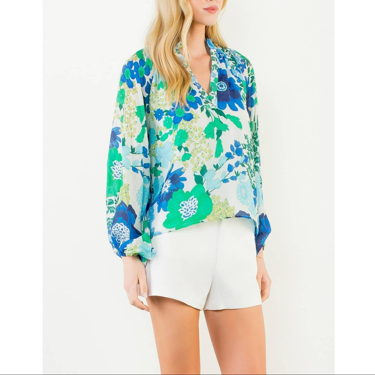 Floral Print Long Sleeve Top