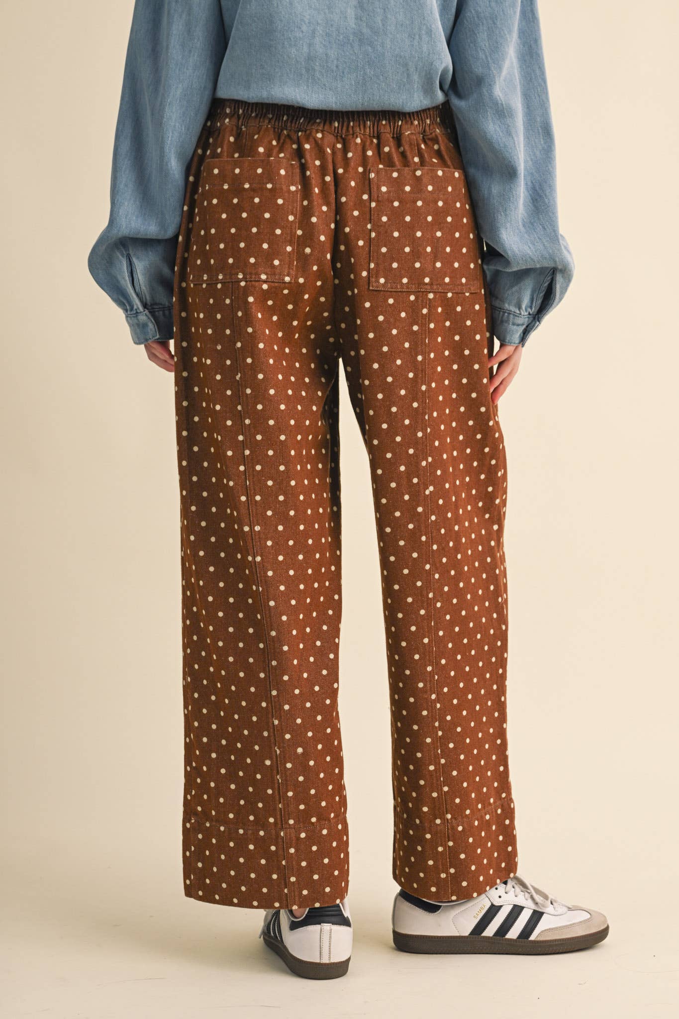 Polka Dot Cropped Pants