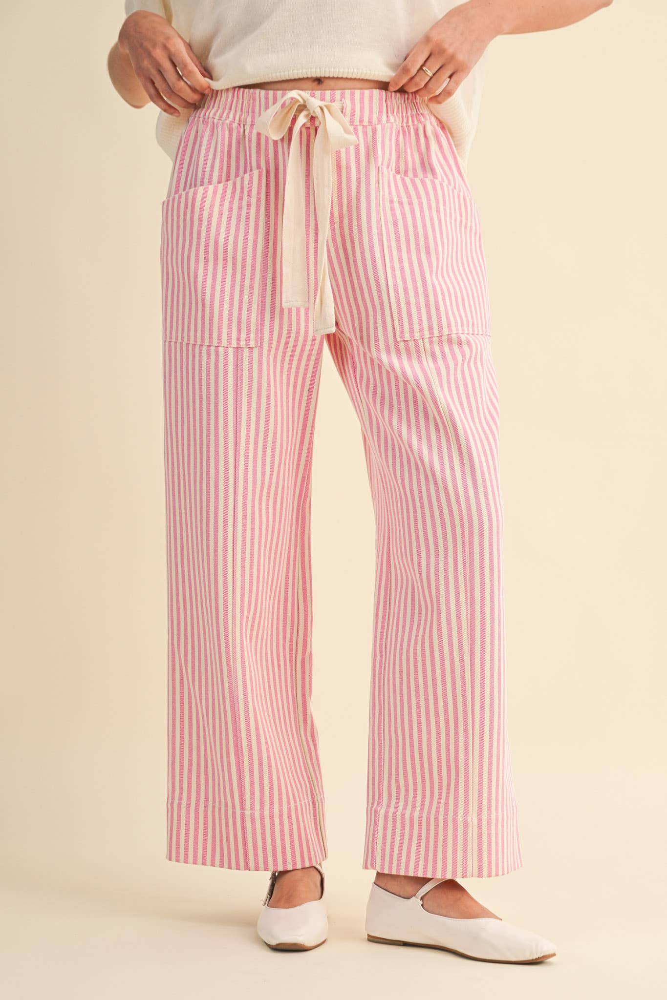 Striped Drawstring Pants