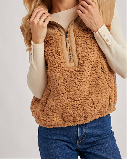 Sherpa Pullover Vest