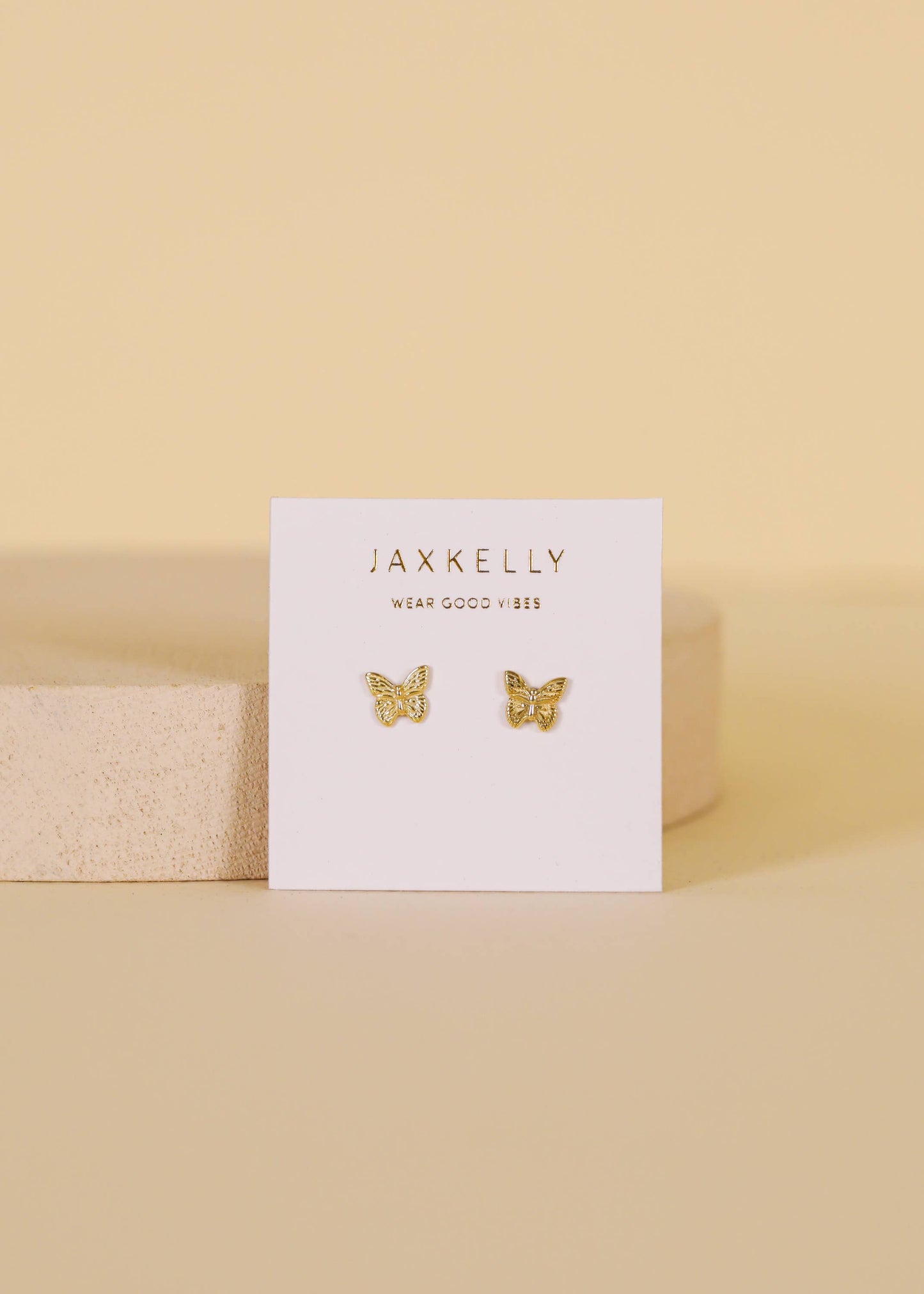 Gold Butterfly Earrings