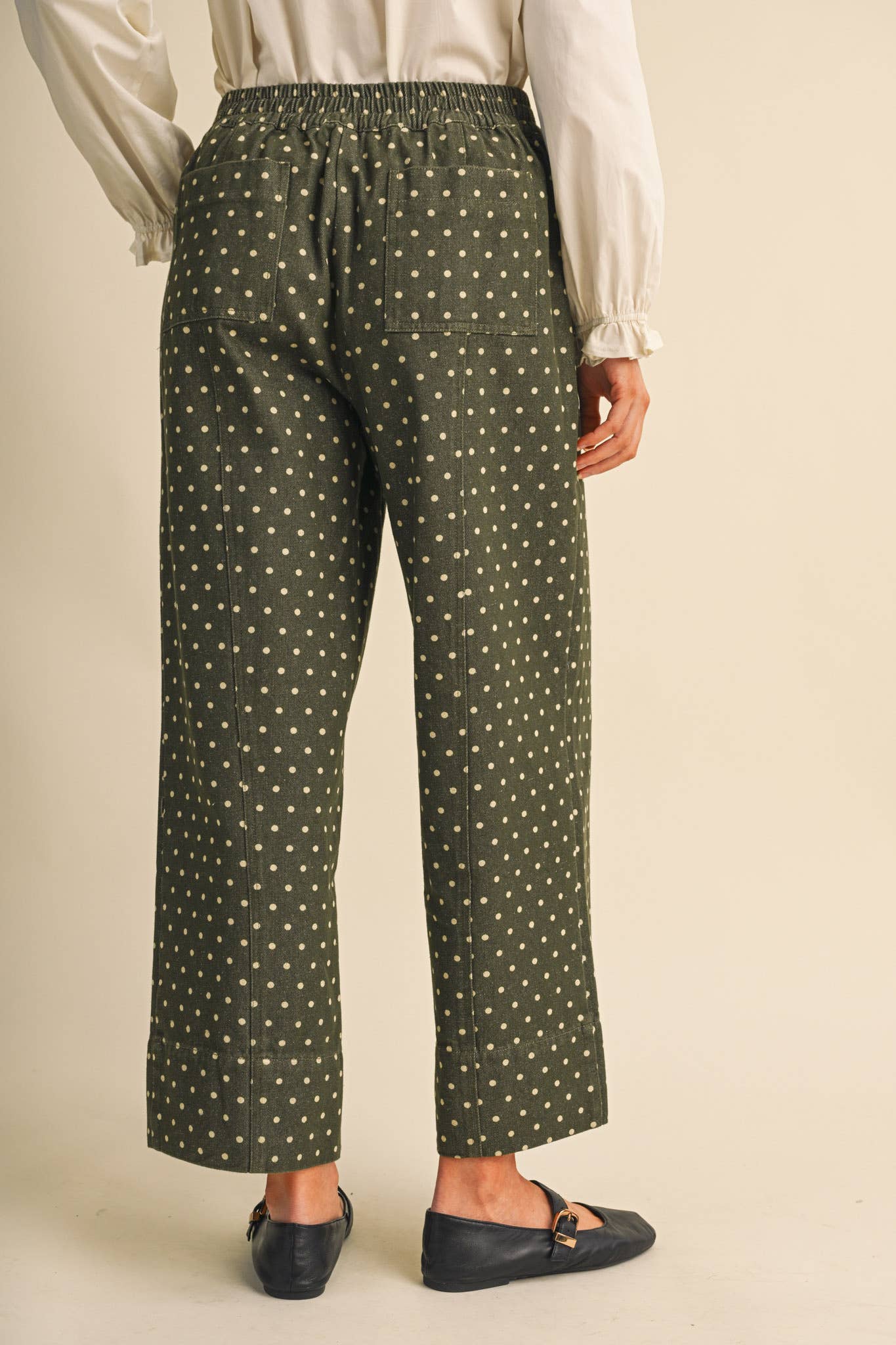 Polka Dot Cropped Pants