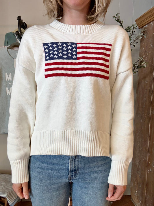 American Flag Sweater