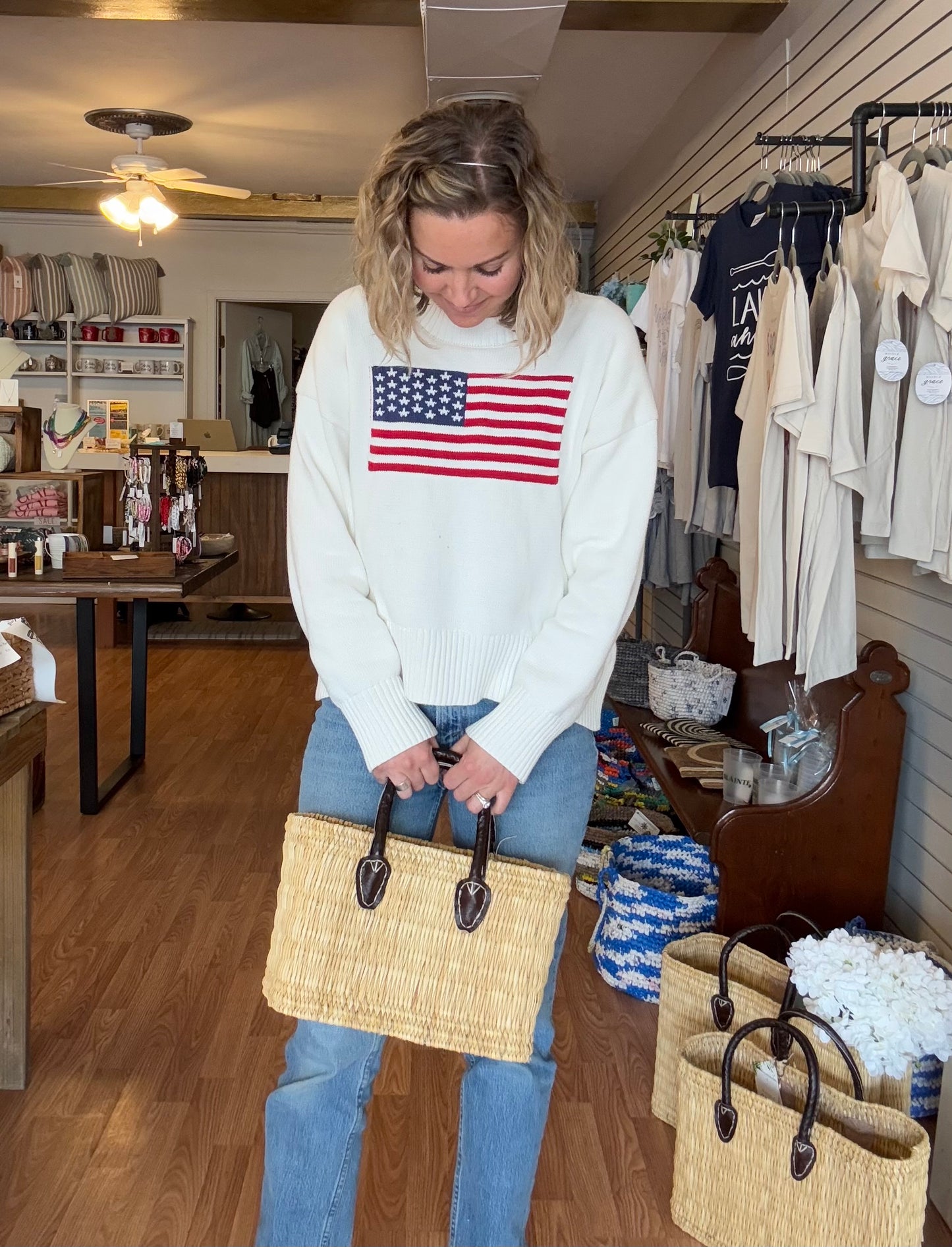 American Flag Sweater