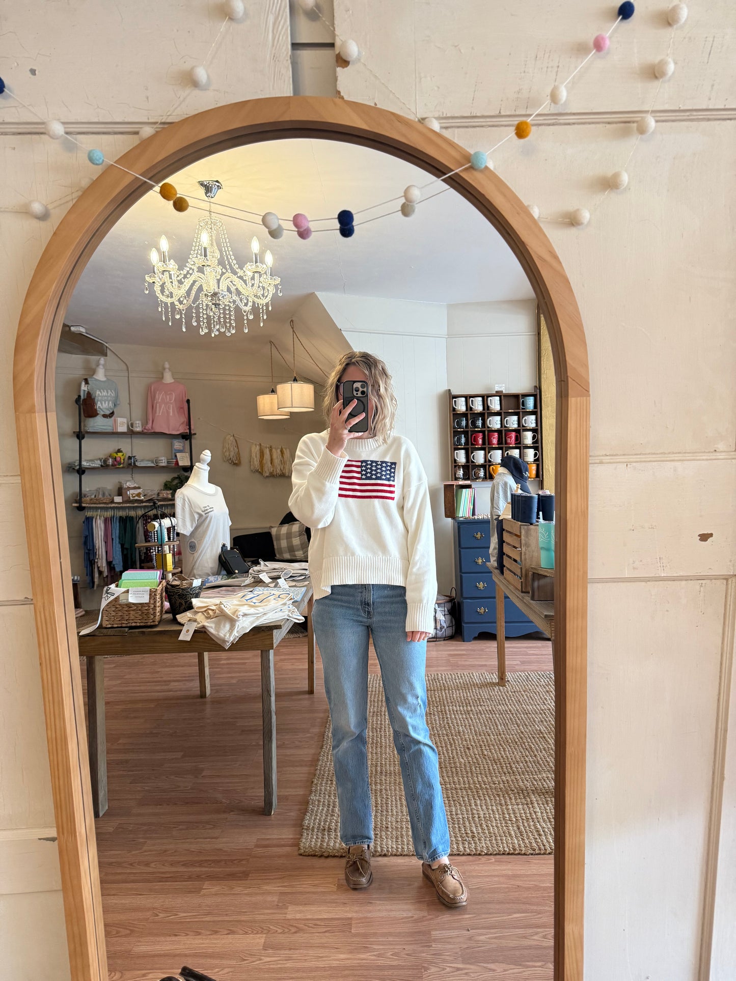 American Flag Sweater