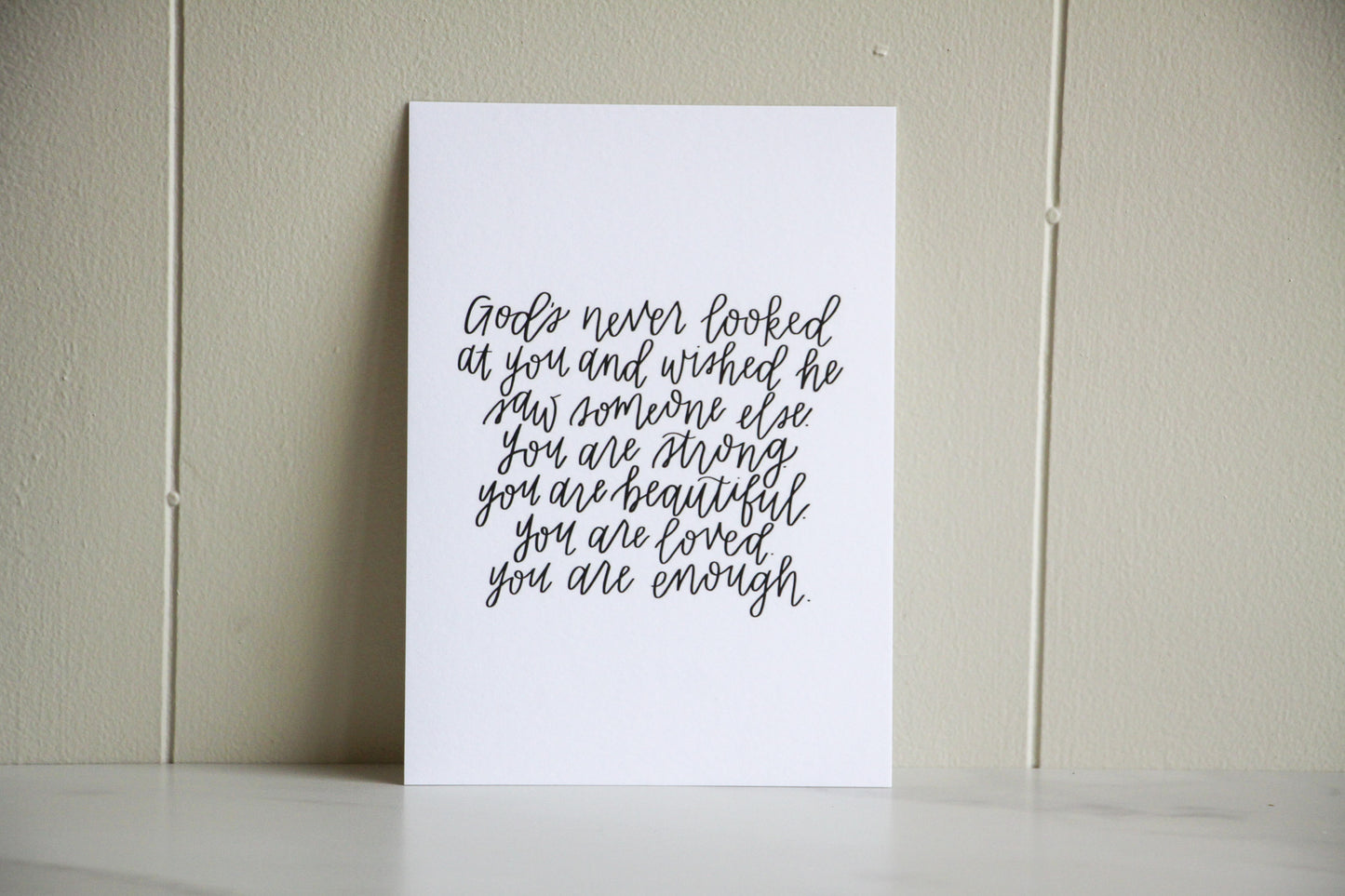 Strong, Beautiful, Loved, Enough Art Print