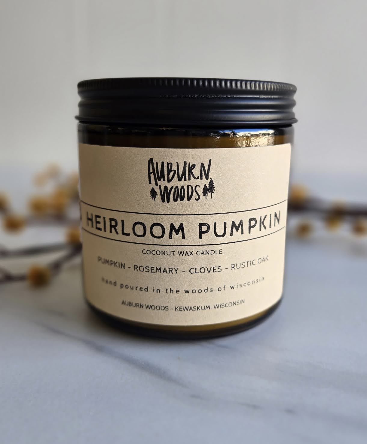 Auburn Woods Large Candle